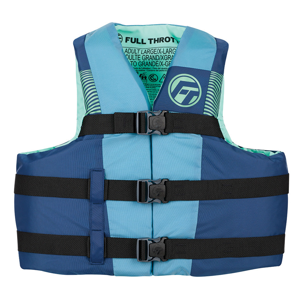 Full Throttle Nylon Life Jacket Youth BlueBlack 11220050000226